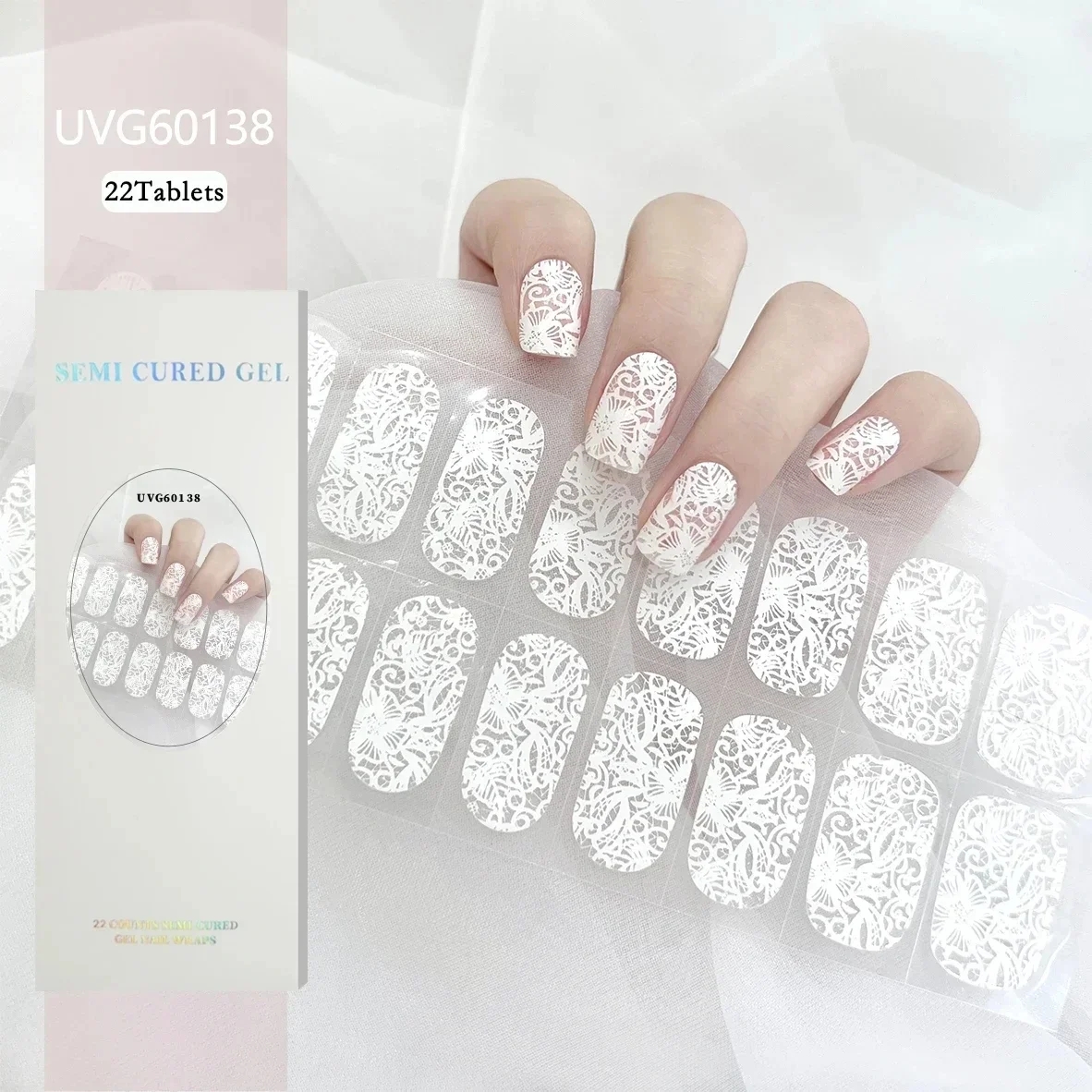 Full Cover Adhesive - 16/18/20 dicas de unhas de gel