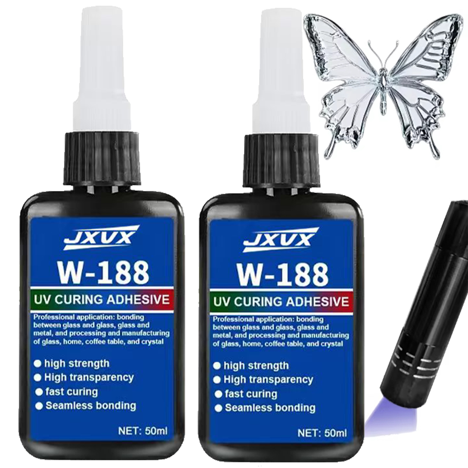 Liquid Uv Glue Kit - Resina UV Profissional 2025 - Secagem