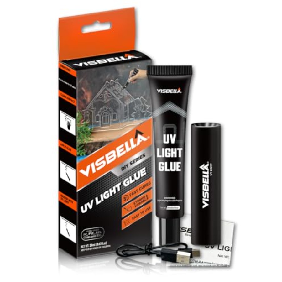 Liquid Uv Glue Kit - Kit de Resina com Luz UV