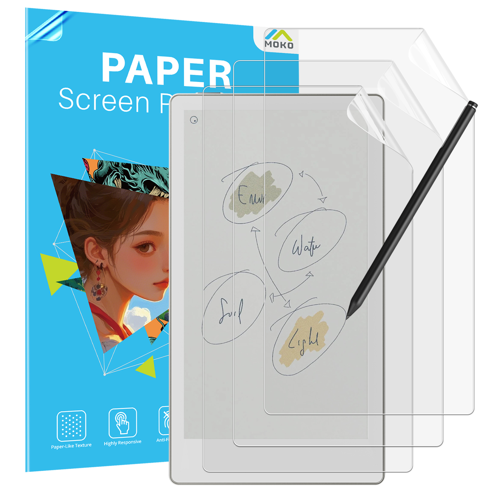 Matte Anti Glare Screen - Protetor de tela PaperFeeling de 3
