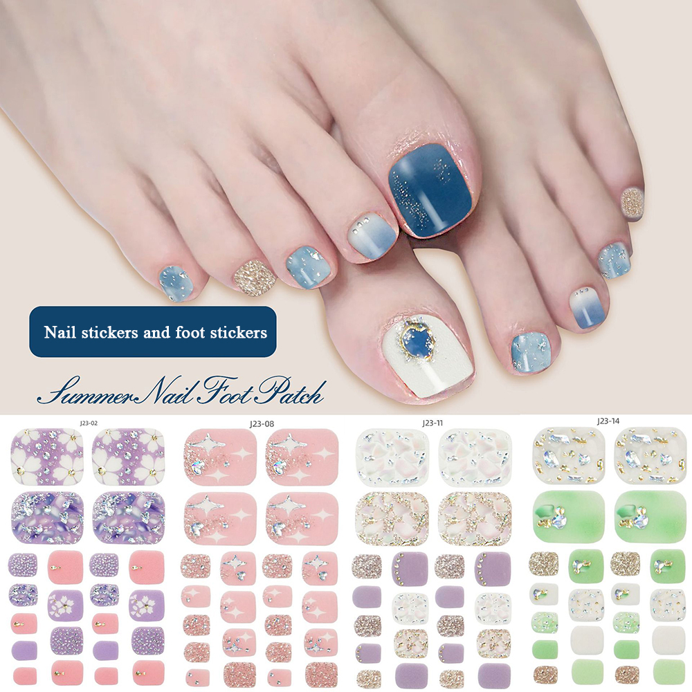 Full Cover Adhesive - 22 dicas/folha adesivos de unhas do