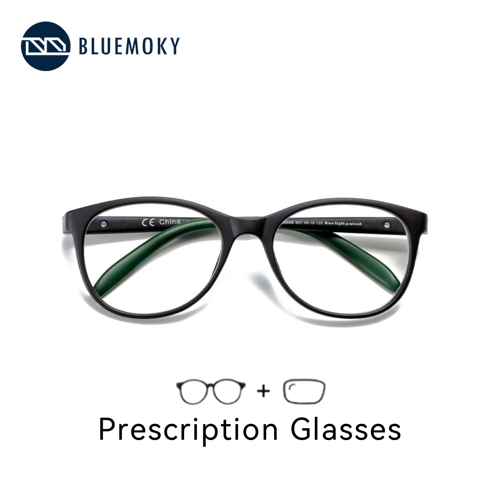 Anti Blue Light Film - Óculos de prescrição quadrados infantis BLUEMOKY