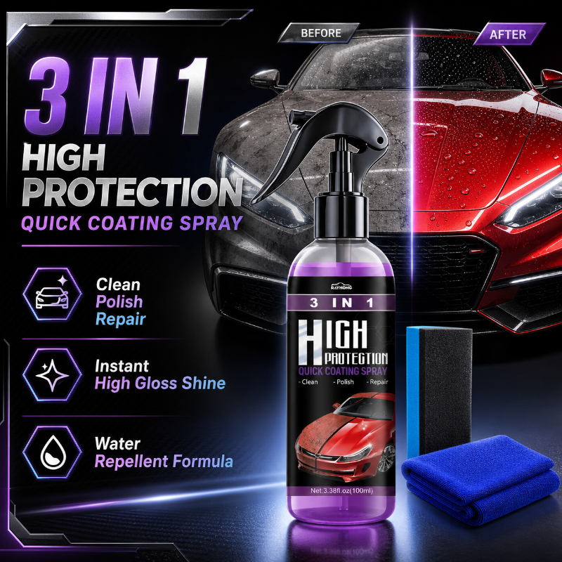 Nano Liquid Coating - Spray de revestimento cerâmico 3 em