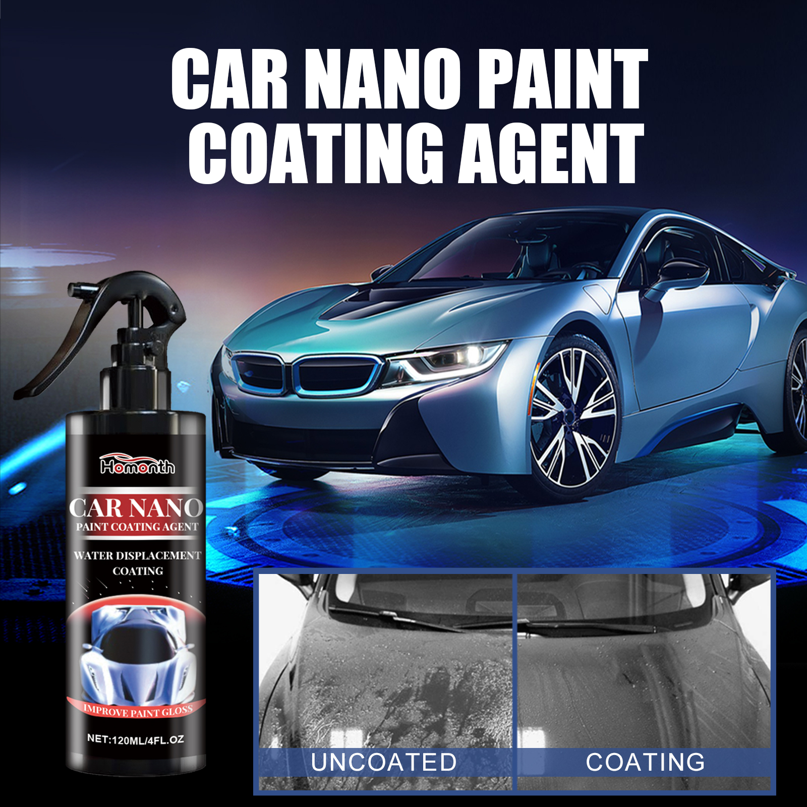 Nano Liquid Coating - Spray de Revestimento Cerâmico Nano para