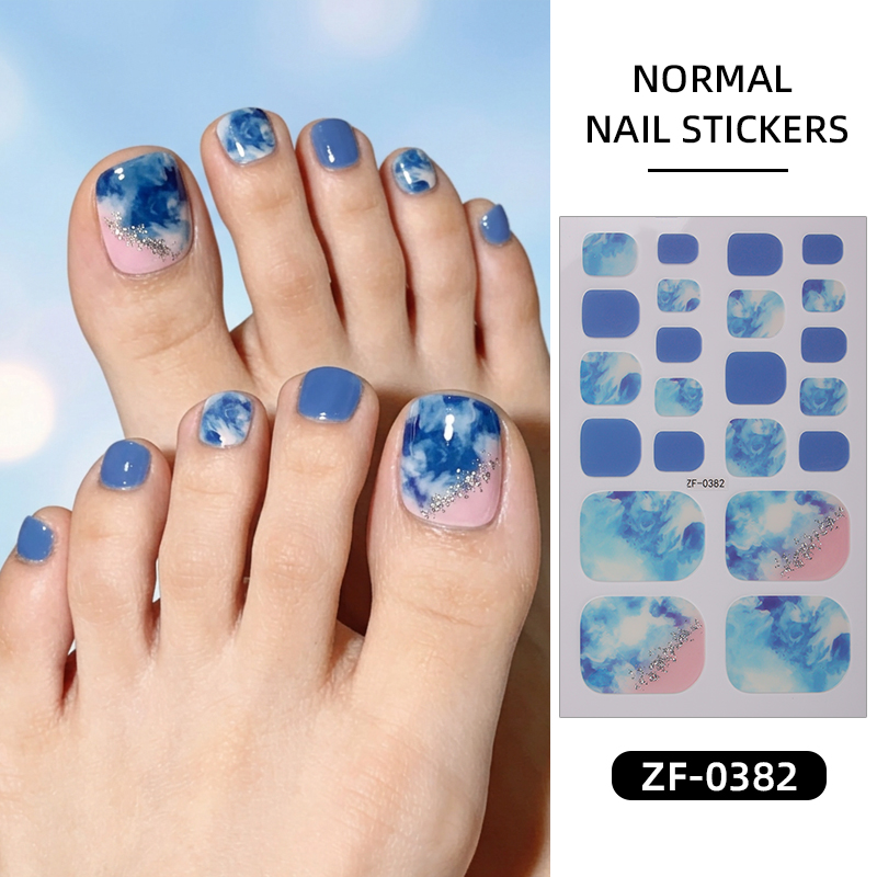 22 Adesivos de Unha de Pé com  - Full Cover Adhesive avaliação e preço