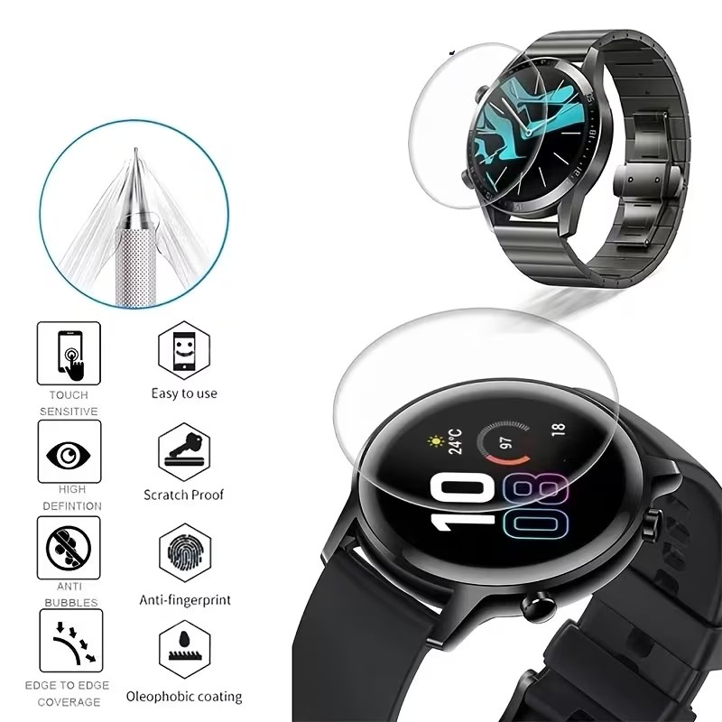 1-3 Peças de Película de Hidro - Smartwatch Screen Film avaliação e preço