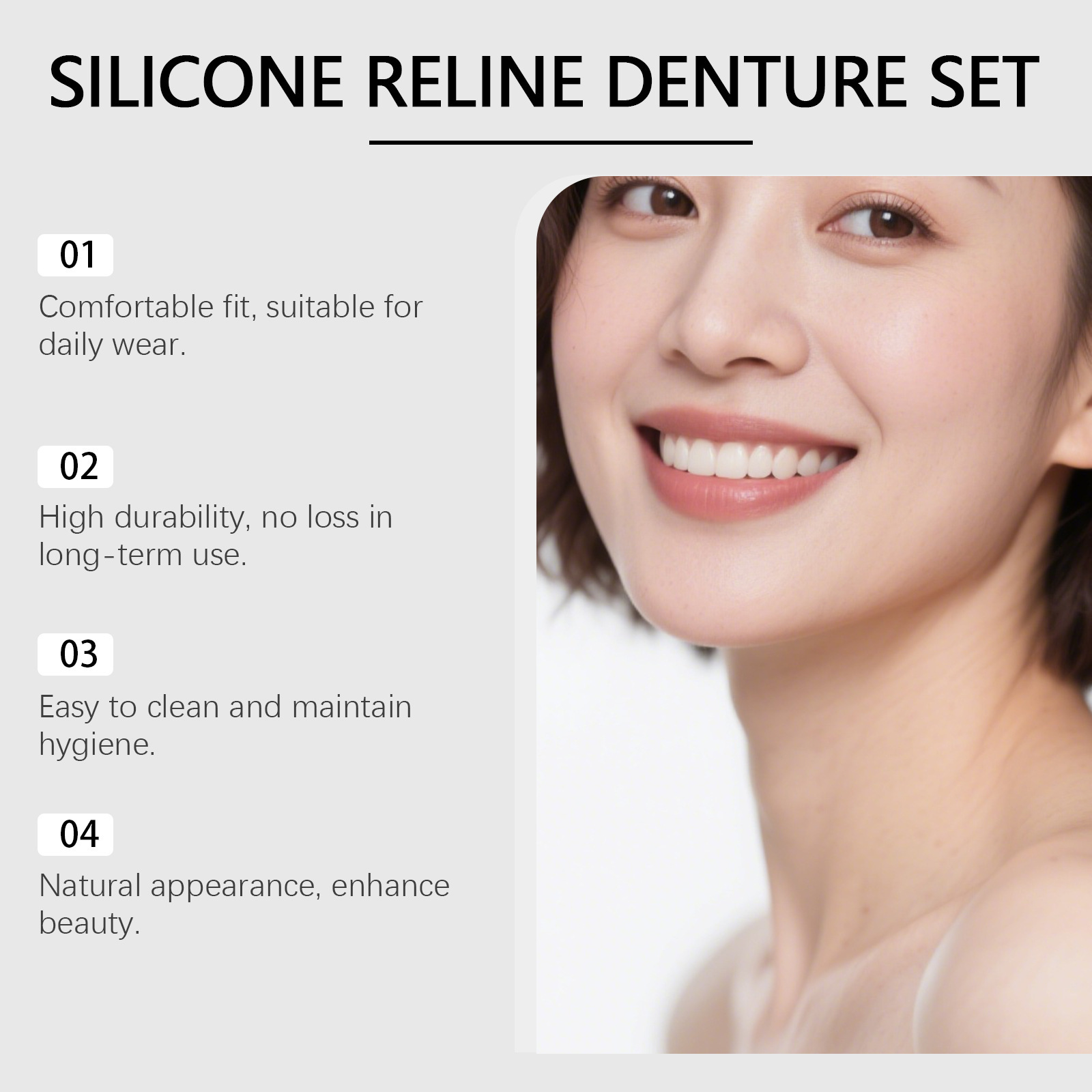 Kit Completo de Prótese Dentár - Full Cover Adhesive avaliação e preço