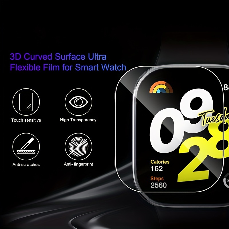 3-5 pçs vidro temperado premiu - Smartwatch Screen Film avaliação e preço