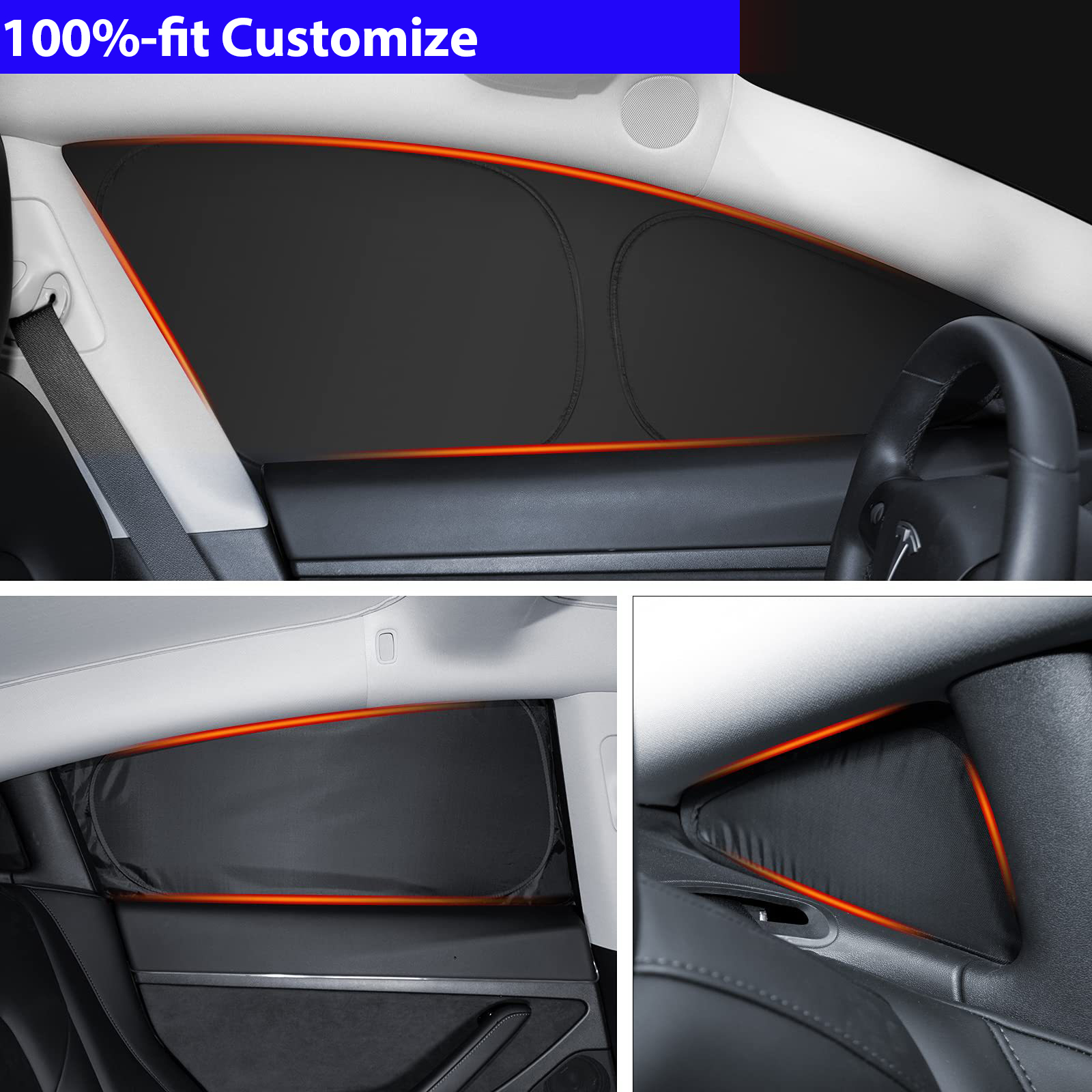 Pára-sol do carro para tesla m - Privacy Screen Protector avaliação e preço