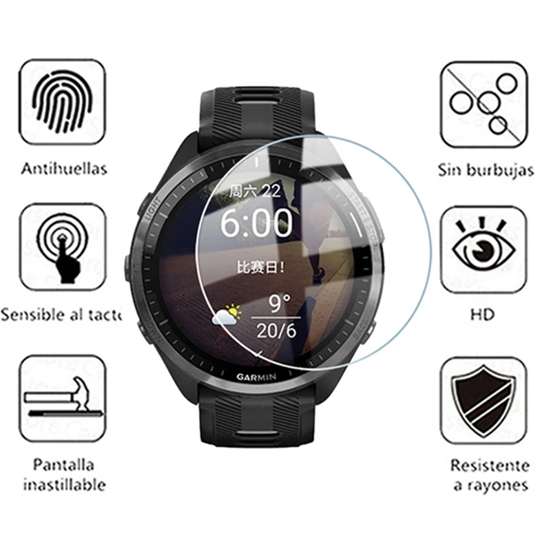 Vidro temperado para garmin fo - Tempered Glass Screen 9H avaliação e preço