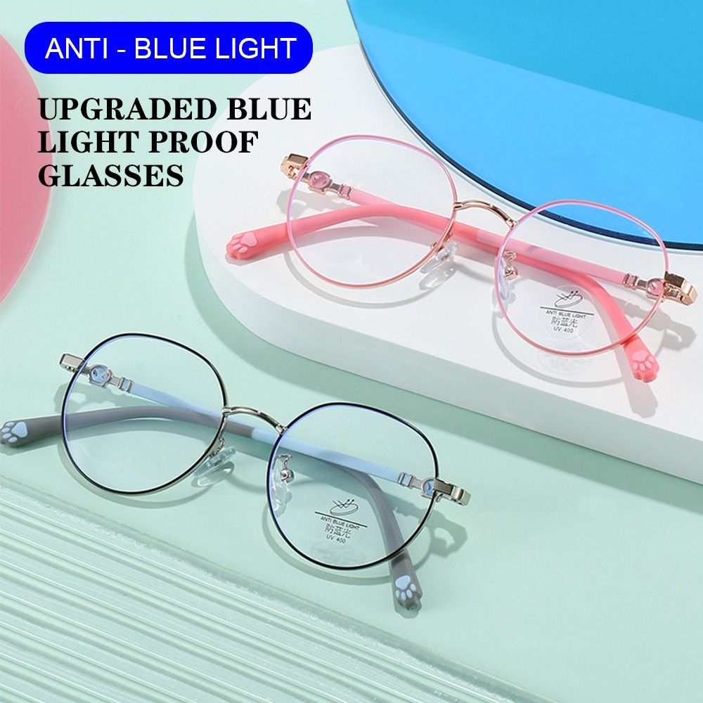 Óculos redondos com luz anti-a - Anti Blue Light Film avaliação e preço