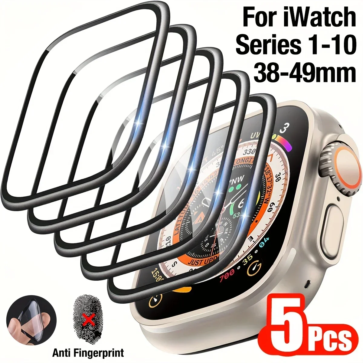 1-5 pces filme anti-risco para - Smartwatch Screen Film avaliação e preço
