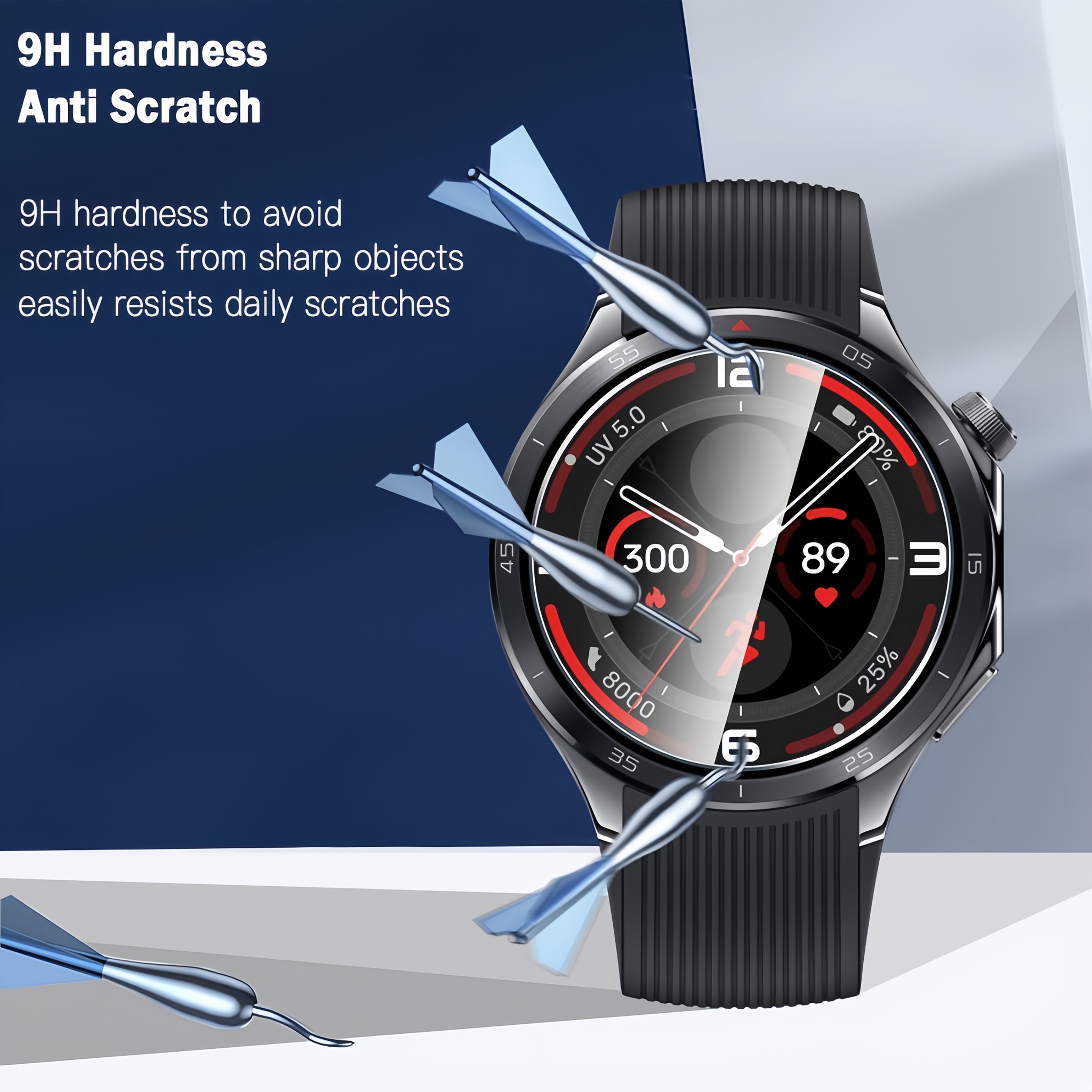 3 pçs 9h protetor de tela de v - Smartwatch Screen Film avaliação e preço