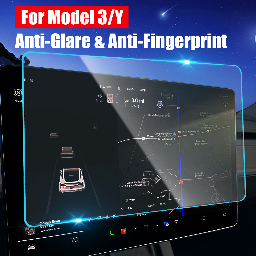 Para tesla modelo 3/y 2021 fos - Matte Anti Glare Screen avaliação e preço