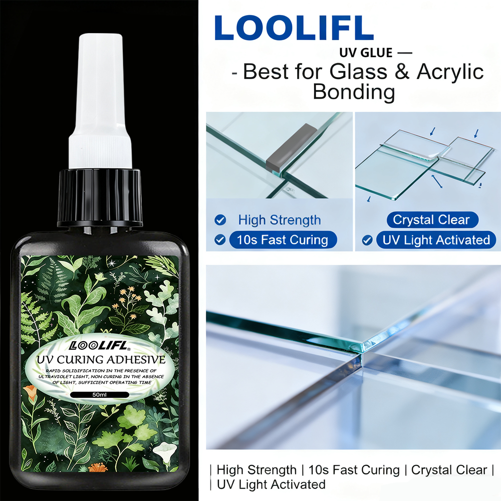 Kit de cola UV LOOLIFL com 3 f - Liquid Uv Glue Kit avaliação e preço